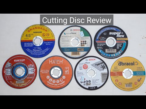Part of a video titled Best Cutting Disc | Cut off wheel Disc Review - YouTube