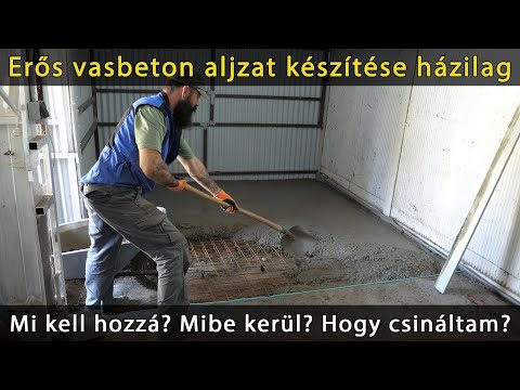 garage storage workshop concreting reinforced concrete base preparation