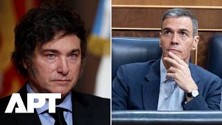 Argentina’s Milei Calls Spain’s PM Pedro Sánchez a Dictator During Madrid Visit | APT