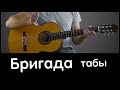 Тема из сериала "Бригада" (Кавер на гитаре + табы)