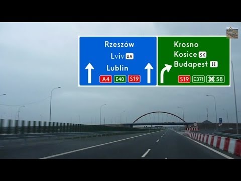 Autostrada / Highway A4 Dębica - Rzeszów