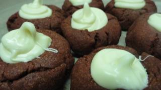 Red Velvet Thumbprint Cookies