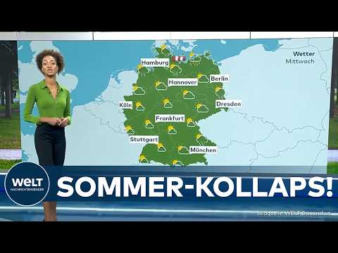 WETTER IN DEUTSCHLAND: Von der Hitze zur Erfrischung - bis zu 6 Grad kälter! Der Sommer macht Pause!