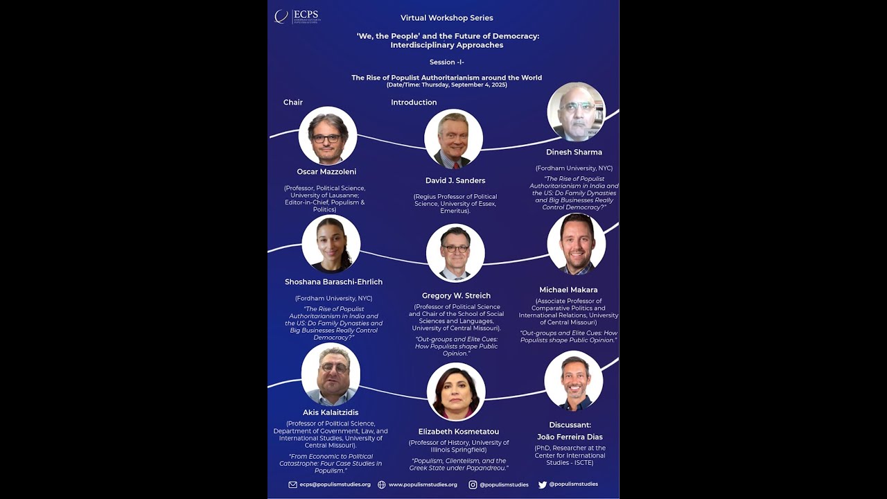 Virtual Workshop Series — Session 1: The Rise of Populist Authoritarianism around the World