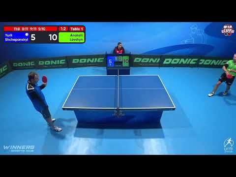 01:30 Yurii Shchepanskyi 1 - 3 Anatolii Levshyn West 5 WIN CUP 23.11.2022 | TABLE TENNIS WINCUP