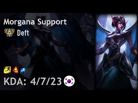 Morgana Support vs Janna - Deft - KR Challenger Patch 6.21