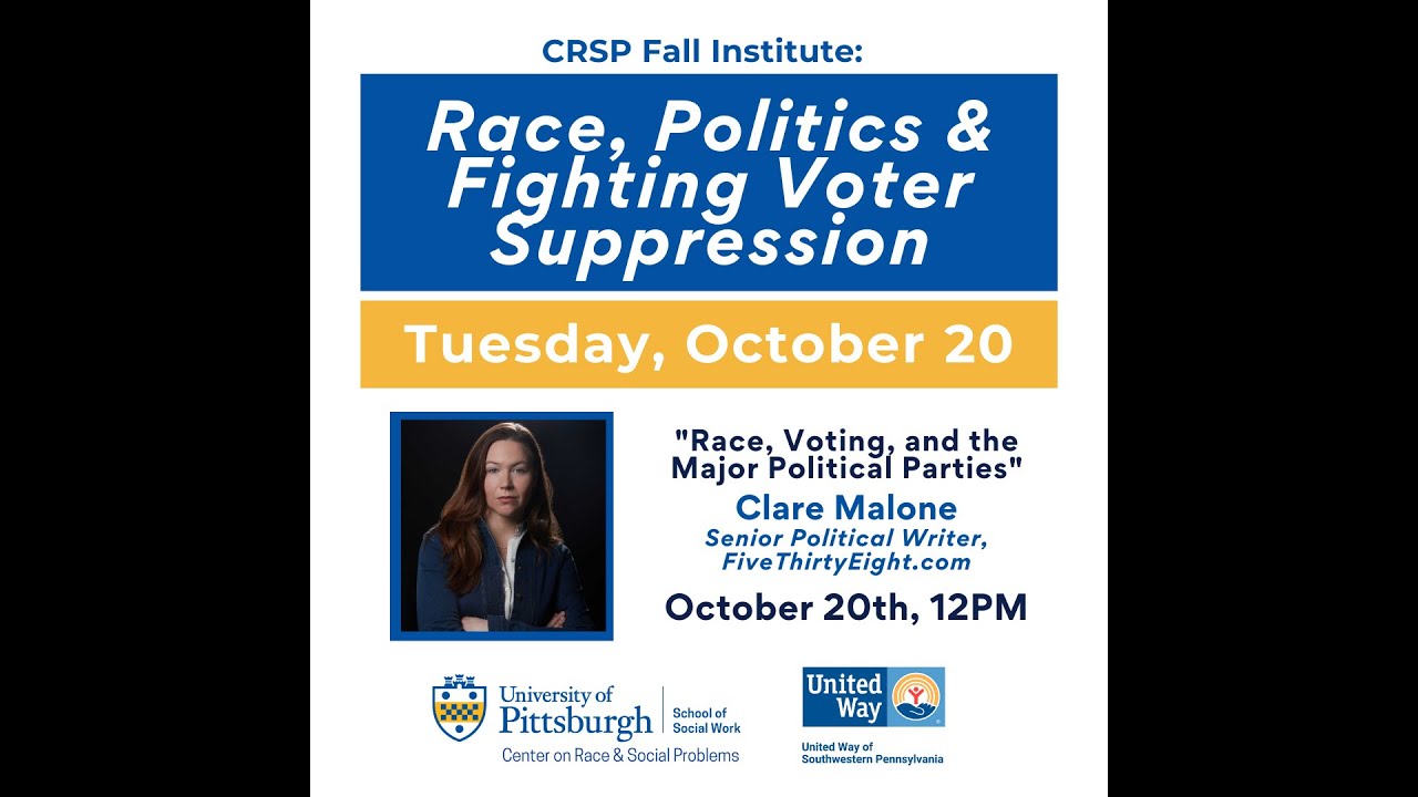 CRSP Fall Institute Lecture w/ Clare Malone - October 20, 2020