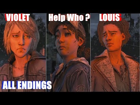 Clem vs Lilly & Abel / Save Louis vs Save Violet - The Walking Dead Final Season Episode 2