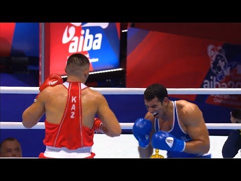 Round of 16 (+91kg)  KUNKABAYEV Kamshybek (KAZ) vs GHADFA AYOUB (ESP) /AIBA World 2019