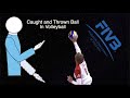 Volleyball Caught/Carried Ball - rules