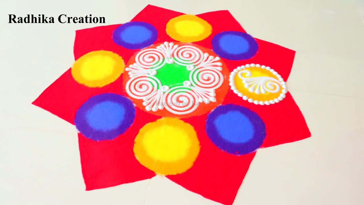  sanskar bharti diwali rangoli design by radhika creation