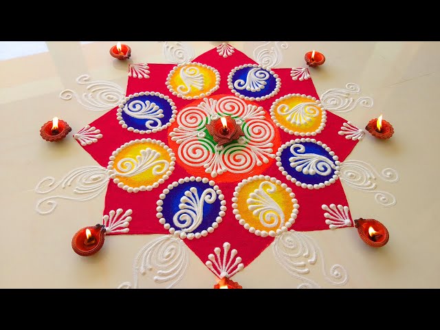 sanskar bharti diwali rangoli design by radhika creation