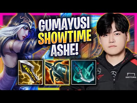 GUMAYUSI SHOWTIME WITH ASHE! - T1 Gumayusi Plays Ashe ADC vs Xayah! | Bootcamp 2024