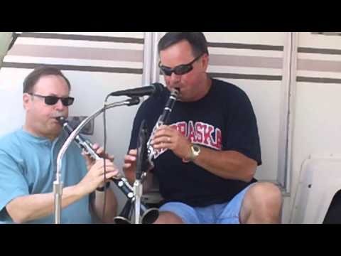 Roger Mejeski and jam band plays at Pulaski Polka Day on 7-18-2014