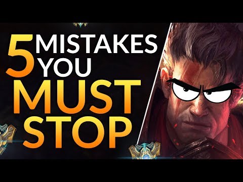 5 MISTAKES ALL Top Laners MUST FIX - Top Lane Tips | LoL Challenger Gameplay Guide