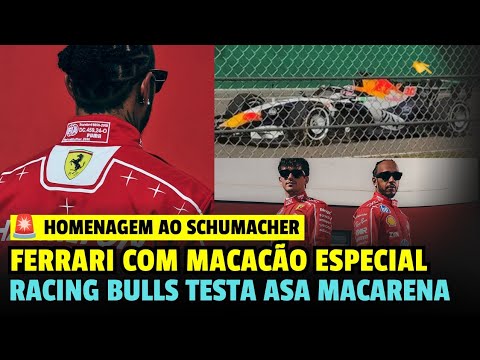 FERRARI REVELA MACACÃO ESPECIAL PARA CORRIDA EM CASA | RACING BULLS COM ASA MACARENA | FORMULA 1