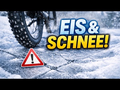 Schwalbe Johnny Watts e-bike tire test in snow & ice ❄️