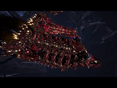 Orks vs Imperial Navy - Skalgrim Mod - Massive Battle - Battlefleet Gothic Armada 2