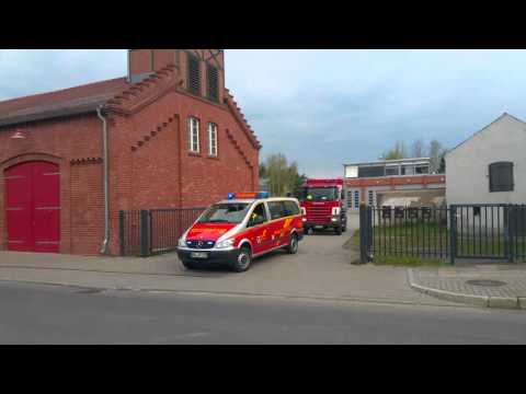 FF Amt Friesack - Ausrücken zur E-Übung "B-Schiene" am 30.04.2016