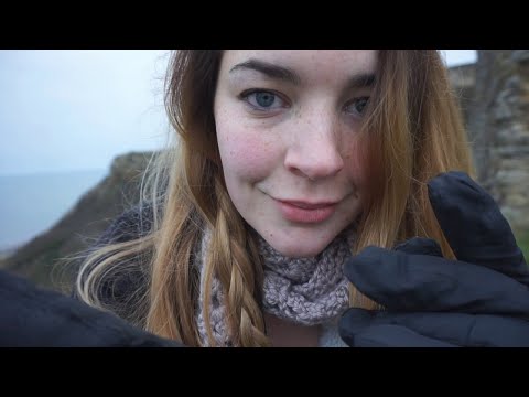 ASMR Tingly Cliff side Meditation - Wind, Seagulls, Bells, Whispering [Binaural]