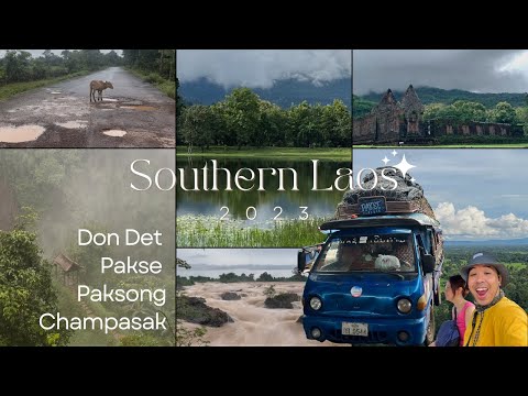Jornada 12 de Pepor 🚌🗺️ Viajando para o sul do Laos 2023 (Don Det, Pakse, Paksong, Champasak)