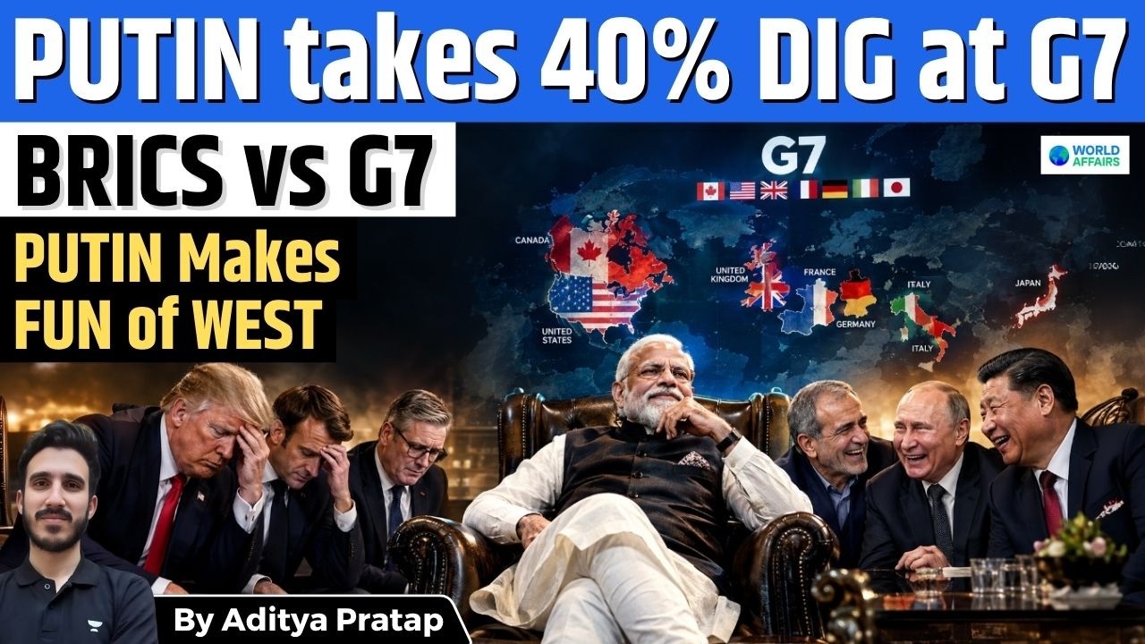 BRICS vs G7: Putin Drops 40% GDP Bombshell at Delhi Summit