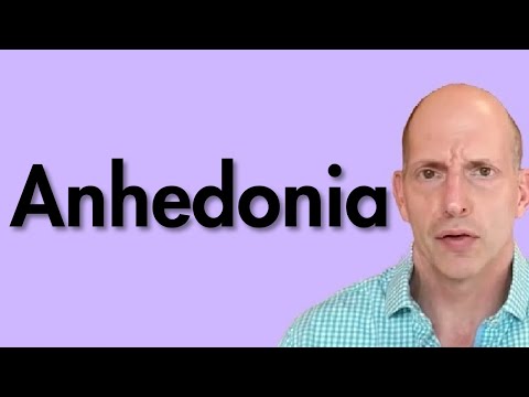 Anhedonia and Mental Health