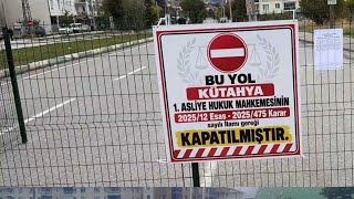 Kütahya’da Yol Tel Çekilerek Kapatıldı! Mahkeme Kararı Dikkat Çekti