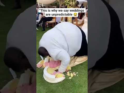 “This is why we say weddings are unpredictable 😂 #funny