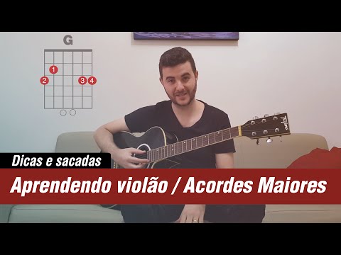 Aprendendo Violão do Zero | Acordes Maiores | Os Primeiros Acordes