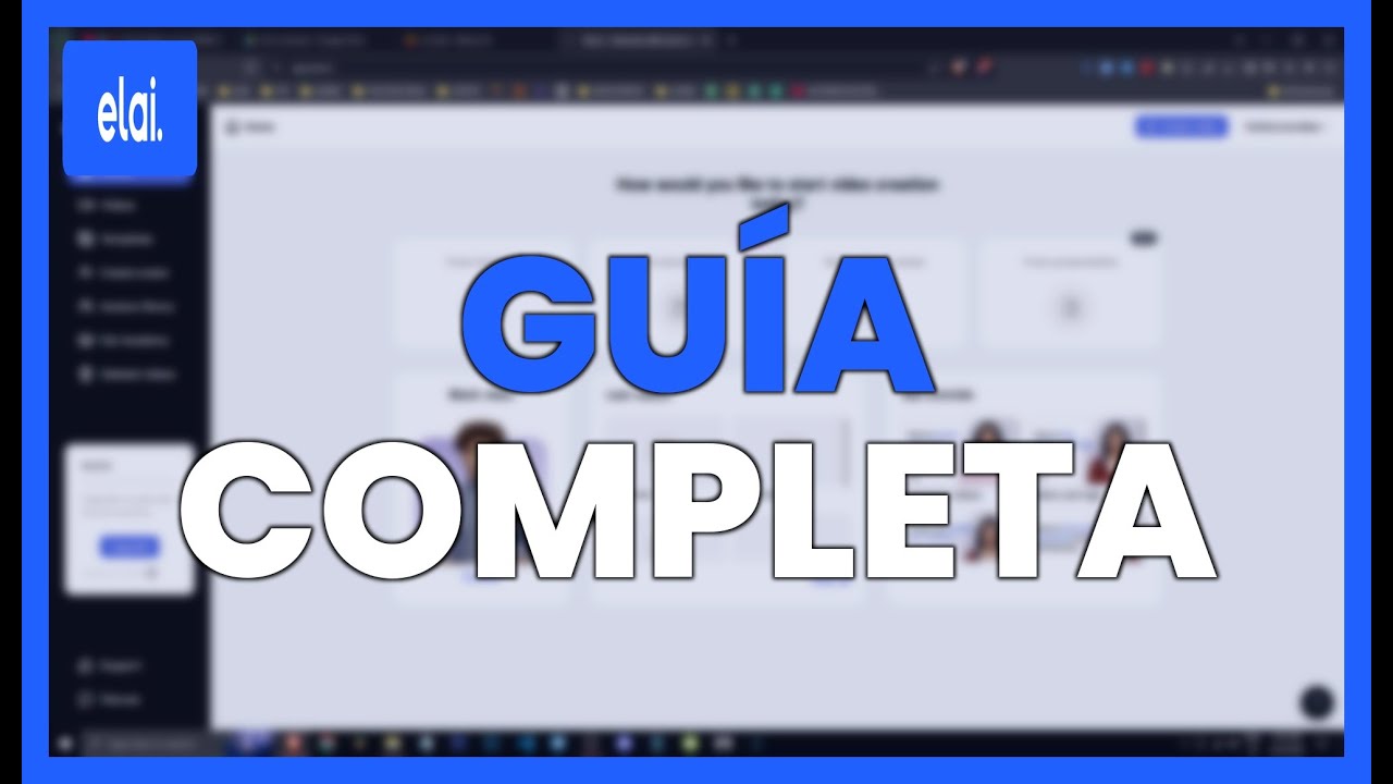 GUÍA COMPLETA de ELAI.IO: Crea VIDEOS con IA, AVATARES y MÁS