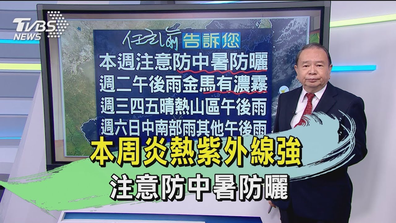 本周炎熱紫外線強 注意防中暑防曬