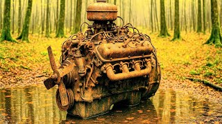 Old engine restoration – Restoring a GAZ-53 Engine Found in a River