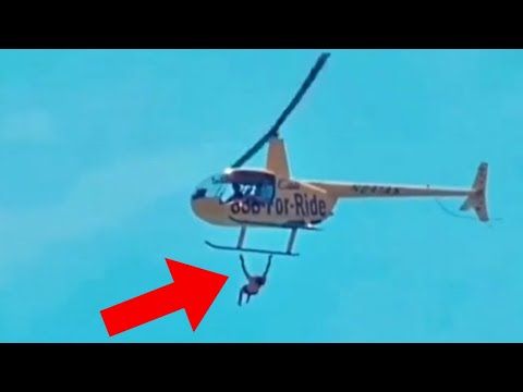 Man LETS GO Of Helicopter Midair - Daily dose of aviation