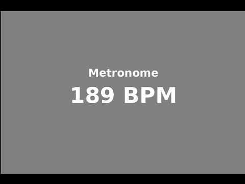 metronome 189 bpm