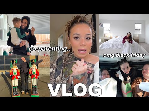 VLOG: co-parenting holidays, black friday shopping/haul + how I REALLY cleared my skin!