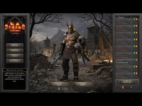 Barbarian "Rags to Riches" Pt 2 - Barb Start Solo Bnet Guided Playthrough - GGs in the Promise Land!