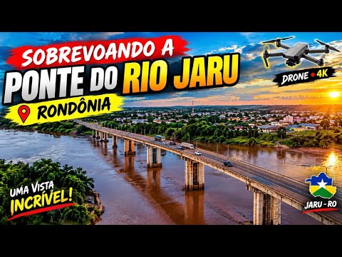 SOBREVOANDO O RIO JARU 🚁🌿 | JARU-RO VISTA DO ALTO
