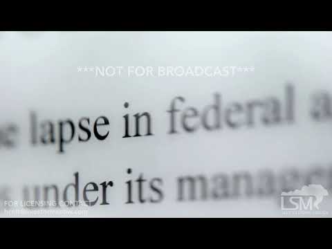 01-20-2018 Keystone, South Dakota - Mount Rushmore Snow and Government Shutdown