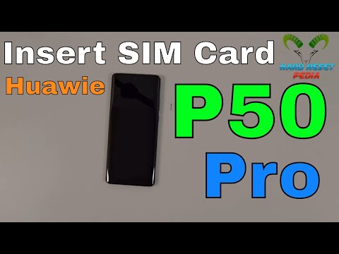 Huawei P50 Pro Insert The SIM Card