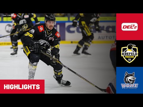 DEL2: Krefeld Pinguine vs. EHC Freiburg | Highlights