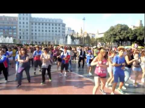 PSY GANGNAM STYLE flash mob in Barcelona SPAIN.