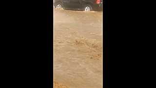 preview picture of video 'Flash Flood Fort Irwin, CA  August 25, 2013 at National Training Center'