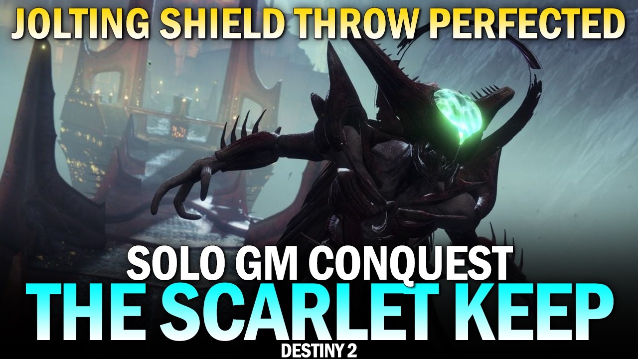 Solo Grandmaster Conquest - Scarlet Keep (Jolting Shield Throw Build Perfected) [Destiny 2]