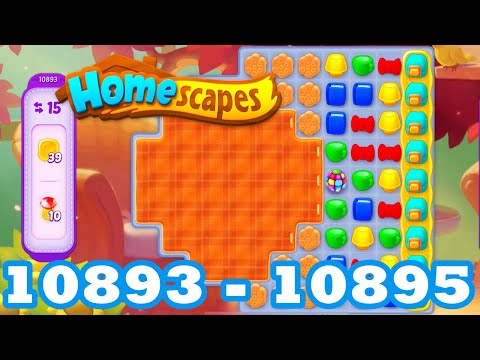 Homescapes Level 10893 - 10895 HD 3 - match puzzle Gameplay | android | IOS | 10894 | GameGo Game