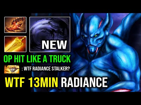 WTF 13Min Radiance NEW Hyper Carry Nightstalker Insane +600 Damage Per Hit Dota 2