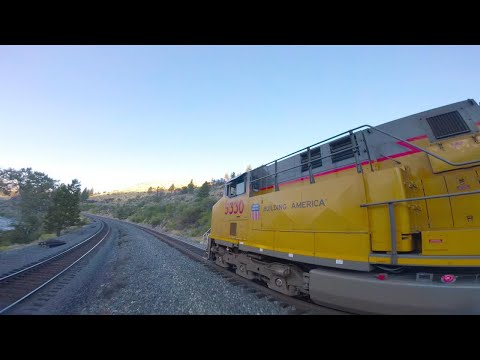 Incredible Drone Tricks Around Freight Train