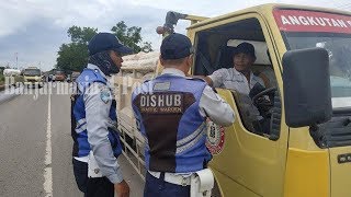 Gelar Razia di Jalan Lingkar Selatan Banjarmasin, Dishub Periksa Fisik dan Surat Angkutan Barang
