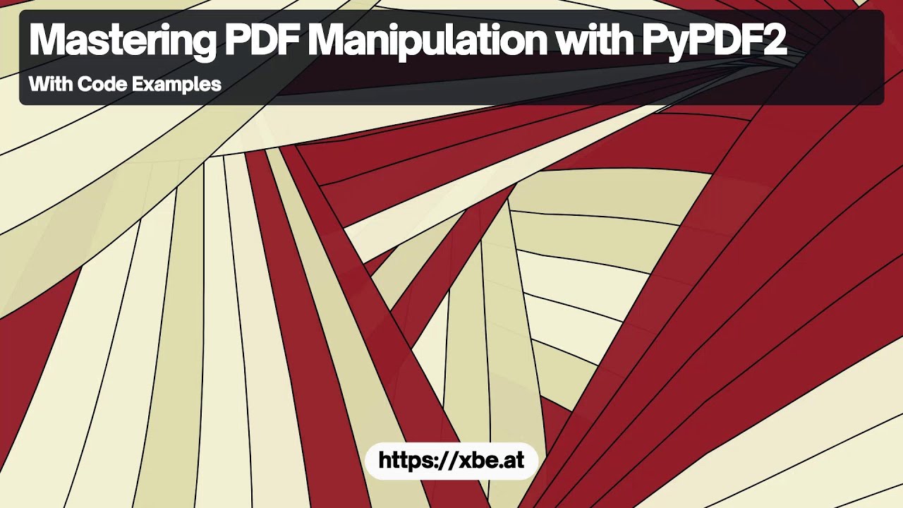 PDF Manipulation with PyPDF2: Basic Editing