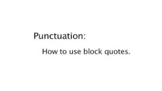 How To Apply Block Quotes